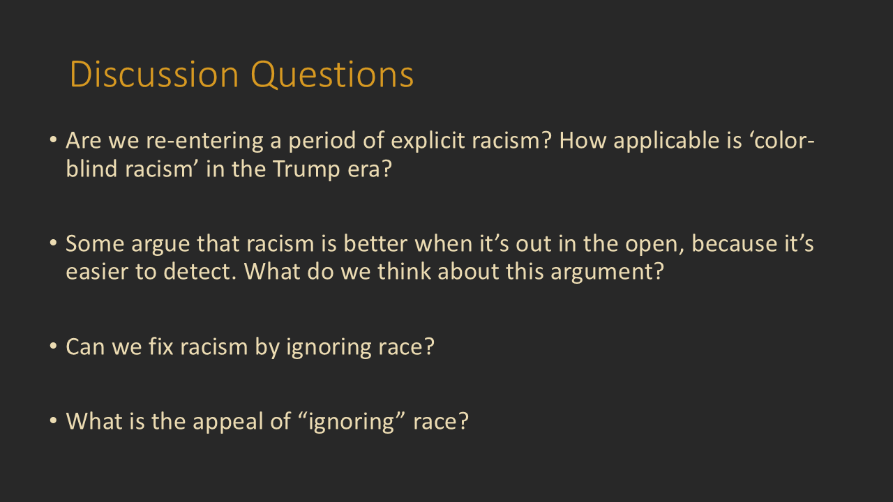 Lecture slide — Discussion Synthesis